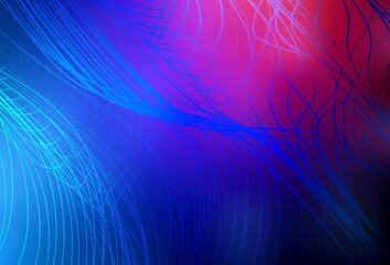 Dark Blue, Red vector glossy abstract background.