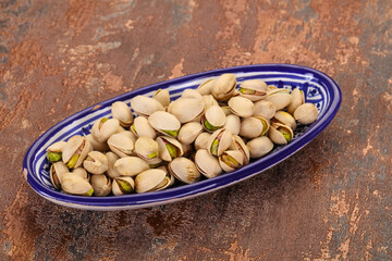 Pistachio nuts heap