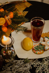 christmas table setting
