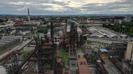 Site of the former blast furnaces in metallurgical area of Dolni Vitkovice (Lower Vitkovice), Ostrava, Czech Republic