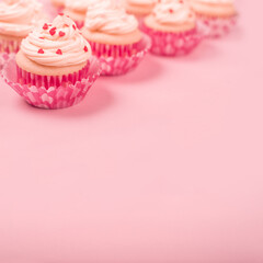 Valentine day love cupcakes