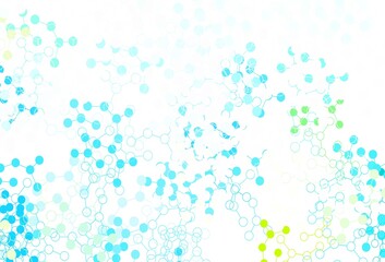 Light Blue, Yellow vector texture with artificial intelligence concept.