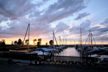 lake constance, sunset