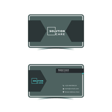 Professional creative business card vector template  