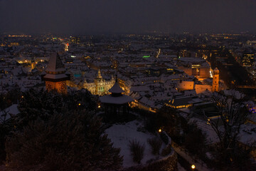 Winter in Graz, Austria, before Christmas