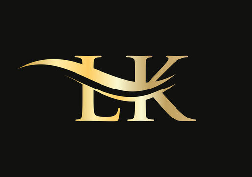 Premium LK letter logo design. LK Logo for luxury branding. Elegant and stylish design for your company. 