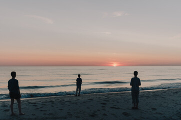 Warten auf den Sonnenuntergang