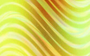 Light Green, Yellow vector background with astronomical stars.