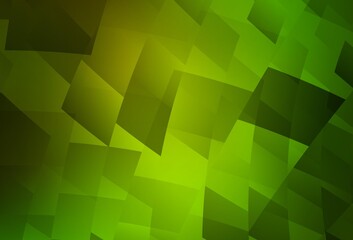 Light Green, Yellow vector background in polygonal style.