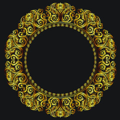 Vector frame of flowers. Vintage floral elements Isolated botanical illustration for a postcard.	