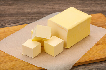 Dairy natural yellow butter piece