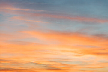 View of the beautiful sunset sky