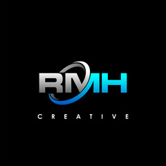 RMH Letter Initial Logo Design Template Vector Illustration	
