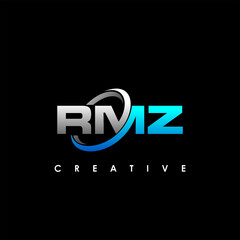 RMZ Letter Initial Logo Design Template Vector Illustration	
