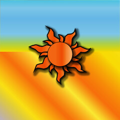 abstract sun vector illustration