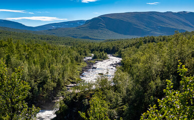 Scenic view of the wilderness in northern Norway