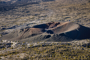 Formica Leo, a small volcanic crater of the volcano Piton de la Fournaise on Reunion Island