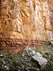 Sundown over the Grand Canyon along Angel's Rest trail, Arizona