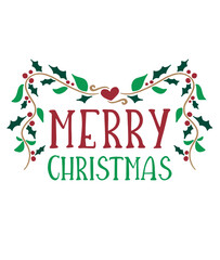 merry christmas lettering svg