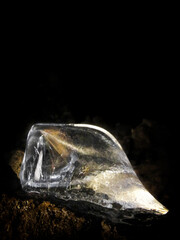 Fototapeta premium Ice formations in the Lava Beds National Monument caves of the northern Sierra Nevadas, California