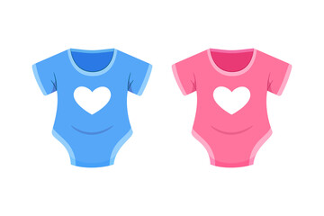 The Baby Clothes. Isolated Vector Illustration