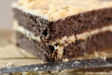 Poppy Seed Cake with Buttercream Icing