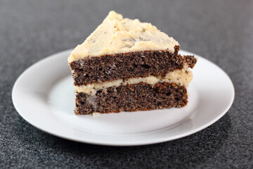 Poppy Seed Cake with Buttercream Icing