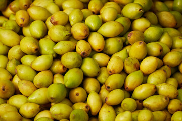 Umari friut is sold in the street in Bangladesh