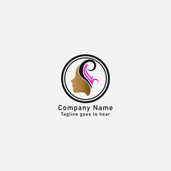 Modern beautician logo. Unique vector logo