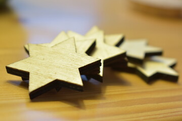 wooden stars