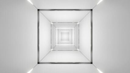 Architecture, abstract, interior, white room,