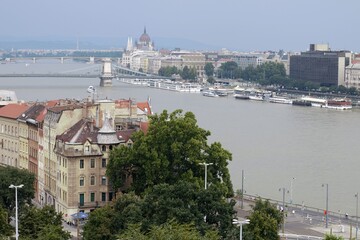 Blick von Buda auf Pest