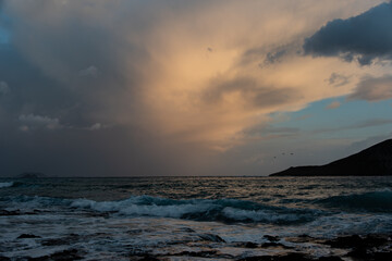 Storm Clouds over the ocean