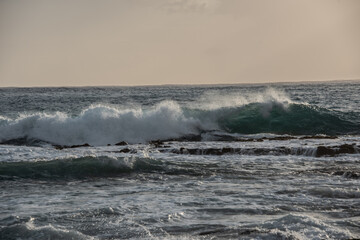 waves on the beach