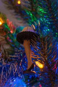 A Close Up Of A Leg Lamp Christmas Tree Ornament From The Movie 