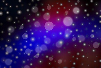 Obraz premium Dark Blue, Red vector template in carnival style.