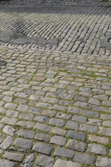 Cobblestone pavement