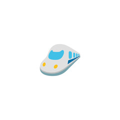 Train vector isolated icon illustration. Train icon