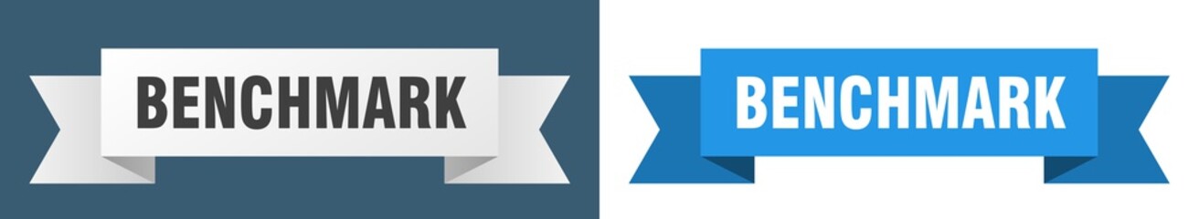 benchmark ribbon. benchmark isolated paper sign. banner