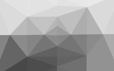 Light Silver, Gray vector blurry triangle template.
