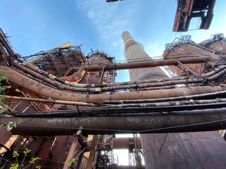 
abandoned metallurgical plant