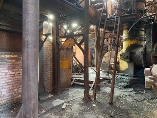 Fototapeta na wymiar abandoned metallurgical plant