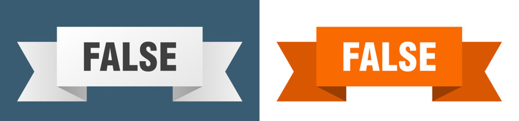 false ribbon. false isolated paper sign. banner