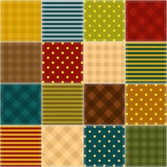 patchwork background with different patterns	
