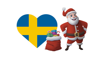 Feliz Natal. Papai Noel. Mensagem para impressao.