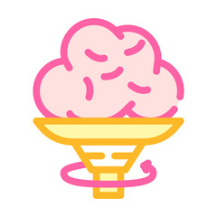 turning pottery equipment color icon vector illustration