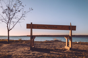 wooden bridge on the beach