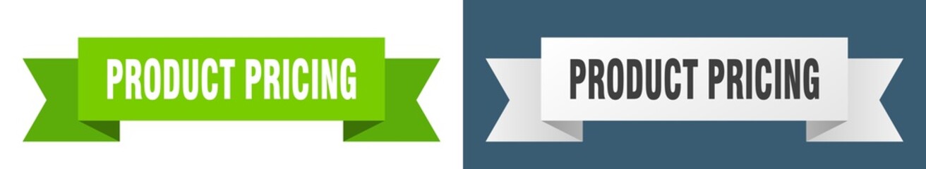 product pricing ribbon. product pricing isolated paper sign. banner