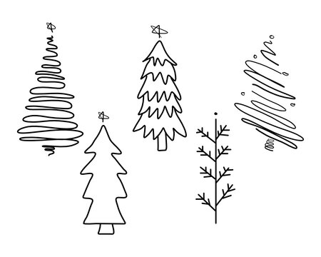 images Farmhouse Christmas Tree Clipart adobe stock