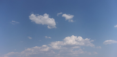 blue sky with white clouds